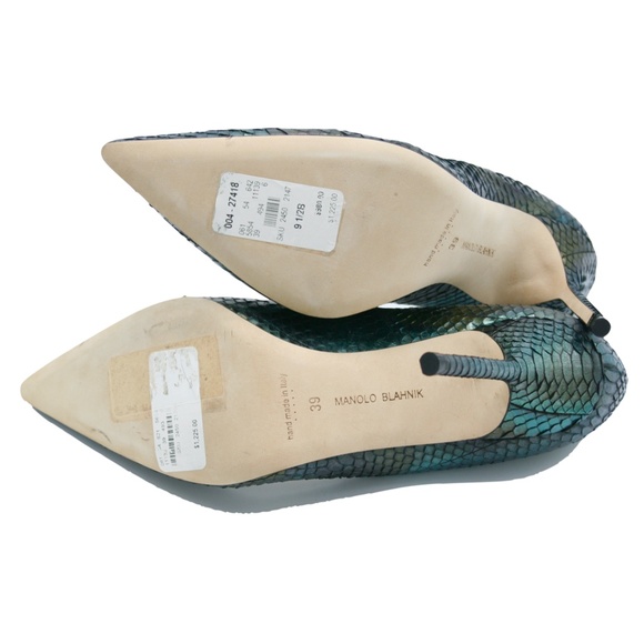 MANOLO BLAHNIK BB 105mm WATERSNAKE PUMPS - Picture 13 of 15